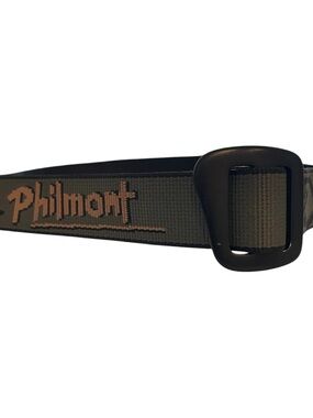 Philmont Olive Webbing Belt with Black Buckle Made in USA